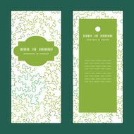 Vector curly doodle shapes vertical frame pattern invitation greeting cards N2
