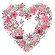 Love Heart-graphic element symbolizing the romance