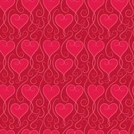 Vector seamless background heart shape N10