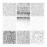 Vector collection ink hand drawn hatch texture N3