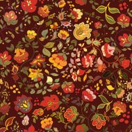 Floral vector seamless pattern