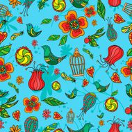 Doodle seamless pattern - Illustration