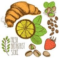 Breakfast sketched set N8