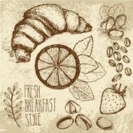 Breakfast sketched set N9