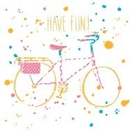 Colorful city bicycle N5