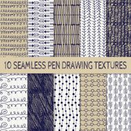 Pen Drawing Seamless Textures N2