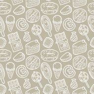 doodle sweets pattern N8