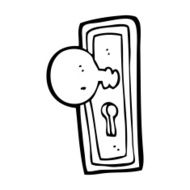 cartoon door knob N24