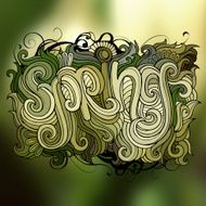 Spring hand lettering N3