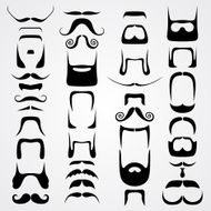 Vector set of whiskers