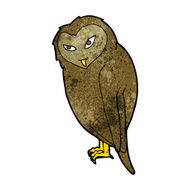 Cartoon Owl N244