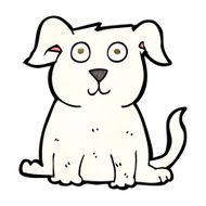 cartoon happy dog N130