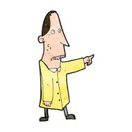 cartoon ugly man pointing N14