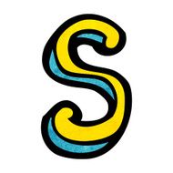 cartoon letter s N23