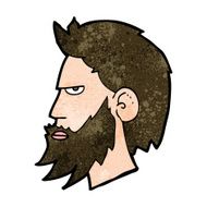 Cartoon Man With Beard N23