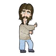 cartoon mustache man N48