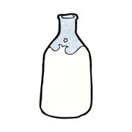 cartoon bottle of milk N10
