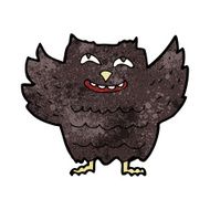 cartoon happy owl N14