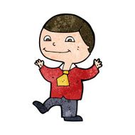 cartoon happy boy N386