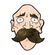 cartoon sad old man N30