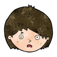 cartoon unhappy boy N90