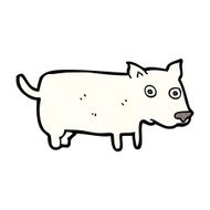 cartoon little dog N171