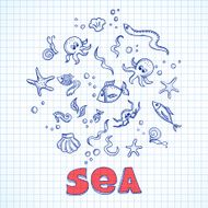 Sea life elements