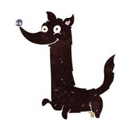 cartoon happy dog N132