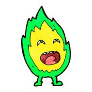 Cartoon Flame Character N17