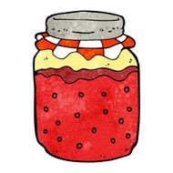 Cartoon Jam Jar N28