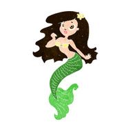 cartoon pretty mermaid N54