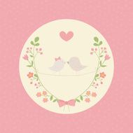 Cute vector illustration in light tones