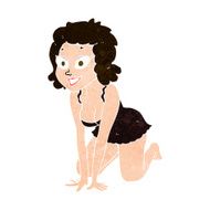 cartoon funny sexy woman N14