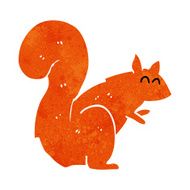 cartoon red squirrel N9