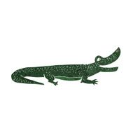 cartoon happy crocodile N13