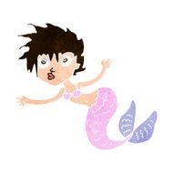 Cartoon Mermaid N100