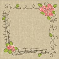 doodle floral frames