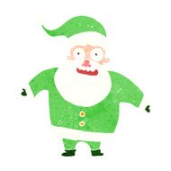 cartoon shocked santa claus N15