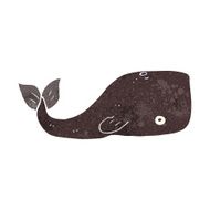 Cartoon Whale N141