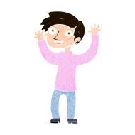 cartoon happy man N753
