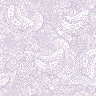 Funny doodle seamless pattern on pastel background