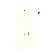 funny cartoon polar bear N32