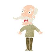 cartoon old man gasping in surprise N15