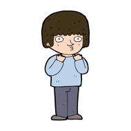 cartoon surprised man N220
