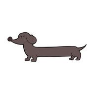 Cartoon Dachshund N30