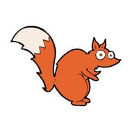 funny startled squirrel cartoon N13
