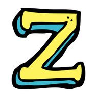 cartoon letter z N25