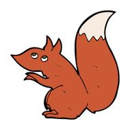 cartoon red squirrel N11