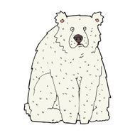 cartoon funny polar bear N9