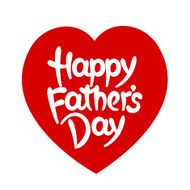 Happy father&#039;s day hand-drawn lettering